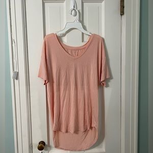 American Eagle Salmon Pink V-neck Shirt